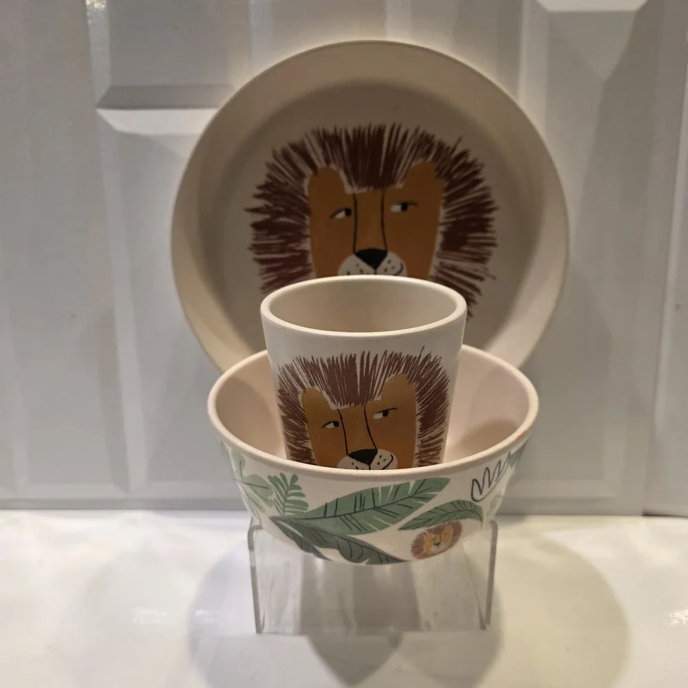 Pillowfort Jungle Lion Dinnerware Kid's Plate 7